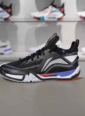 李宁羽毛球鞋贴地飞行Ⅱ PRO男女减震支撑稳定中帮运动鞋AYAT003