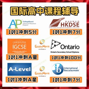 国际课程辅导ALevel/AP/IB/OSSD/DSE/igcse数化经济心理生物学