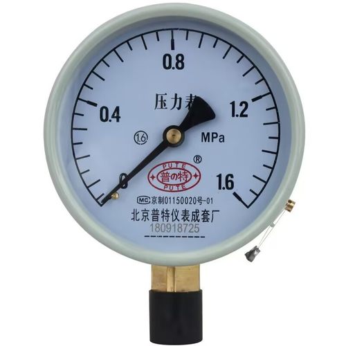 北京普特压力表Y100压力表径向水压表气压表油压表国标