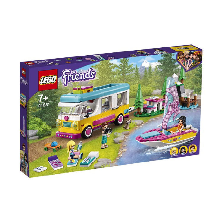 【孩仕宝】玩具模型 乐高积木LEGO 好朋友 森林野营车和帆船 礼物