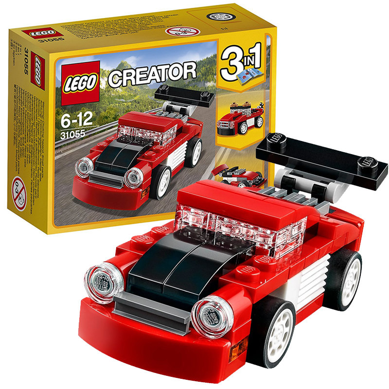 【孩仕宝】玩具模型 乐高积木LEGO 创意百变 3合1 红色小跑车礼物