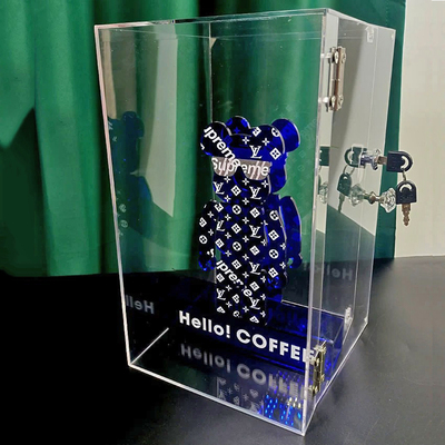 手办物品收纳防尘防盗带锁展柜