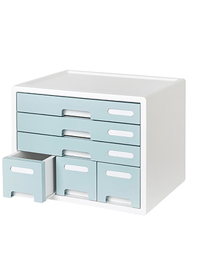 韩国进口SYSMAX多层组合式文件柜收纳柜置物柜桌面塑料多功能学生