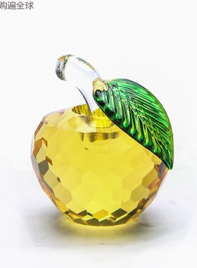 意大利生日情人节礼物水晶苹果