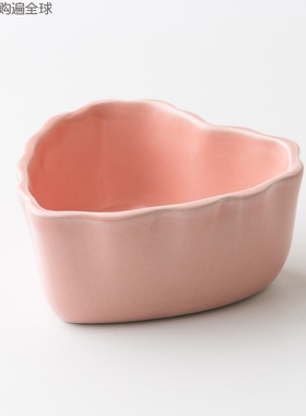 瑞典进口Gerbera Design纯手工陶瓷心形小甜品碗可爱烤箱烤碗11cm