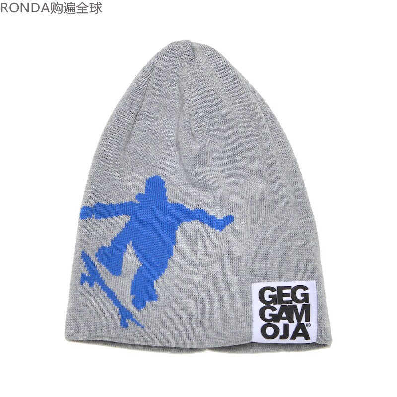 瑞典进口GEGGAMOJA针织儿童帽子时尚包头帽宝宝无檐帽滑雪人0-6岁