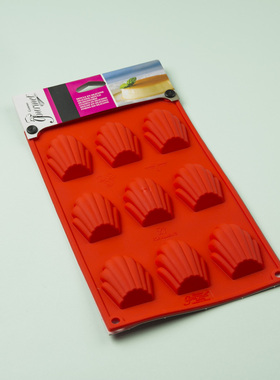 意大利进口Gamme gourmet 耐高温铂金硅胶烤箱模具甜点9连硅胶模