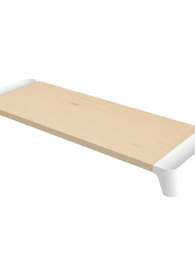 韩国原产pallo简约木质电脑桌显示器支架白色边框增高架桌面支架