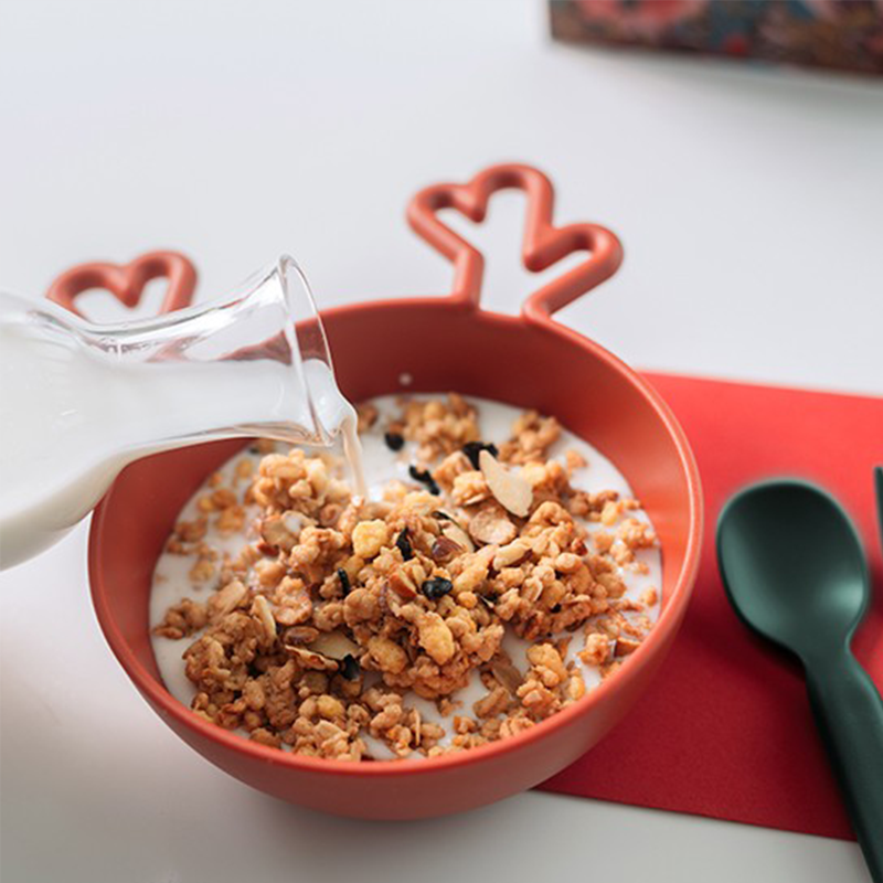 韩国耐高温可爱风塑料饭碗