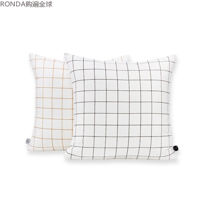 新西兰进口Design Ministry（不含芯）简约纯棉双面靠垫套靠枕套
