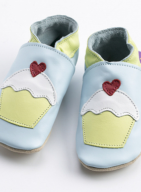 英国原装进口Starchild牛皮童鞋婴幼儿学步鞋软底鞋 蛋糕0-2岁