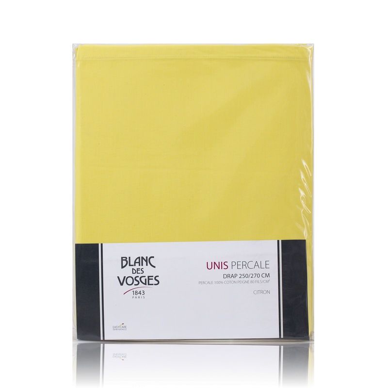 法国原装进口BLANC DES VOSGES密织全棉纯棉床单床上用品2.5*2.7m