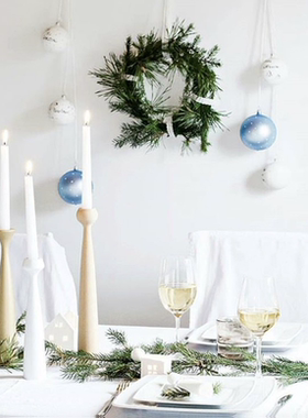 丹麦进口applicata现代简约创意木质烛台家居摆件蜡烛台 高24.5cm