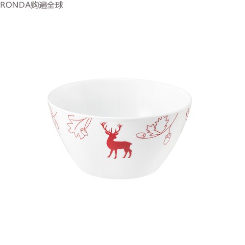 德国进口驯鹿森林餐具15cm陶瓷碗