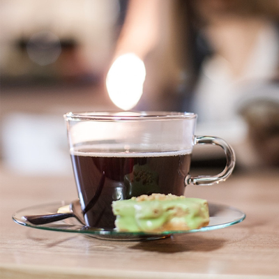 德国进口trendglas JENA 耐热玻璃咖啡杯带把高颜值水杯轻奢190ml