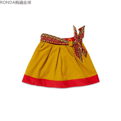 法国时尚风女童蝴蝶结裙子