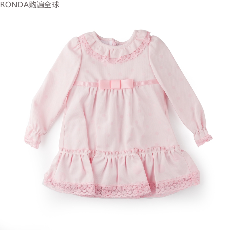 西班牙nenecanela3-5长袖连衣裙