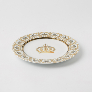 进口Seltmann 德国原装 Weiden奢华皇冠系列陶瓷餐具餐盘平盘25cm