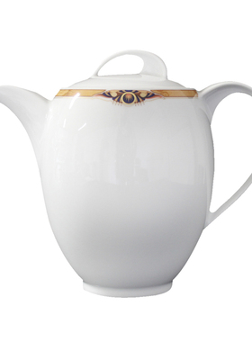 德国原装进口Eschenbach金边玉眼咖啡壶家用陶瓷茶壶1.3L