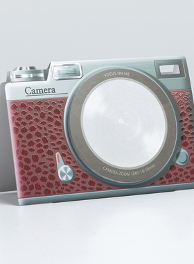 韩国原装进口MAGNUM DESIGN两用创意便利贴便签纸照相机红色30张