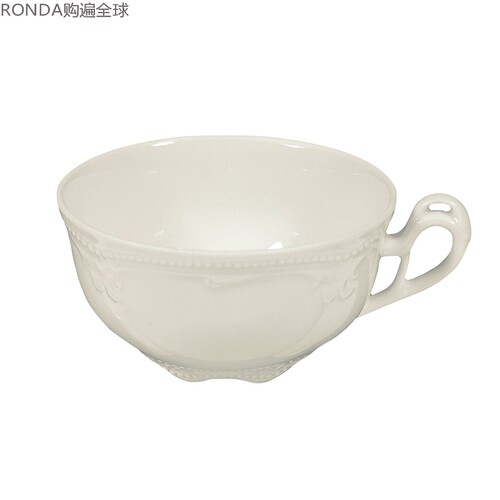 德国进口乳白色陶瓷咖啡杯210ml