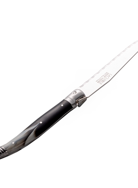 法国André Verdier黑色大理石纹西餐牛排刀专用刀牛排分割刀23cm