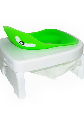 韩国原装进口Ulttong-e儿童便携式坐便器宝宝马桶15月-8岁 绿色