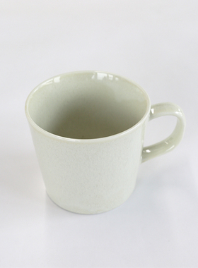 日本原装AITO 日式喝水杯子美浓烧釉下彩陶瓷摩登色马克杯 白色