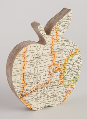 bombus实木苹果手工摆件英国原装