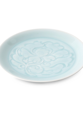 日本进口kaizan快山窯菜盘子西点日式餐盘美浓烧手工陶瓷碟子19cm