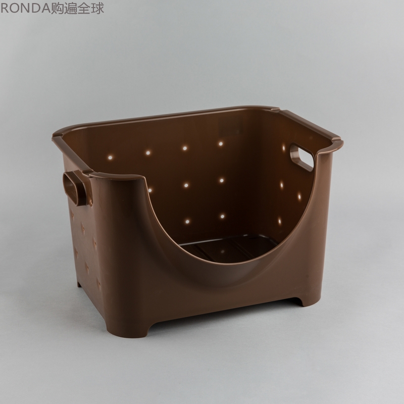 日本进口inomata可叠加厨房家居蔬菜水果收纳篮收纳筐置物筐 多色