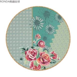 Weiden友谊之花高档陶瓷大平盘牛排盘西餐盘子28cm 德国Seltmann