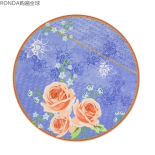 Weiden友谊之花欧式 德国Seltmann 陶瓷大平盘西餐盘牛排盘子28cm