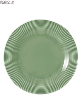 德国进口seltmann Weiden水纹 陶瓷餐盘 菜盘子 简约西餐具 绿色