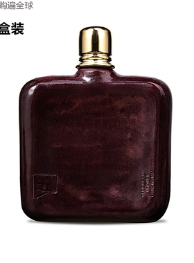 意大利Vanni Pratesi & Rogai小牛皮户外随身便携酒壶 90ml礼盒装