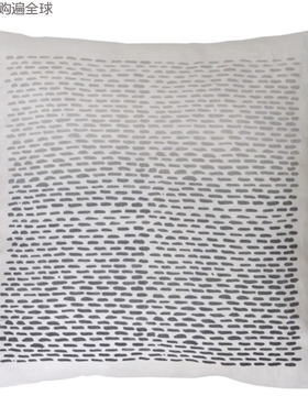 法国进口EDITO沙发床上椅子亚麻方形靠垫抱枕带枕芯 45cm灰色渐变