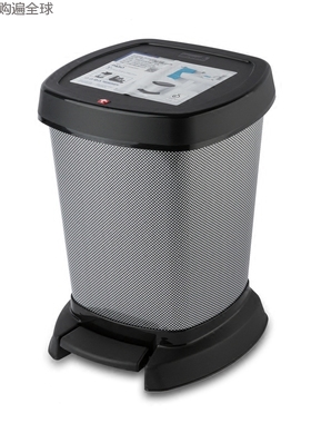 瑞士进口 Rotho欧式创意家用厨房客厅卫生巾脚踏式垃圾桶有盖 6L