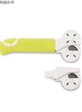 韩国进口ZERO CUTTER可换刀头滚轮式安全剪刀裁剪纸张美工刀 绿色