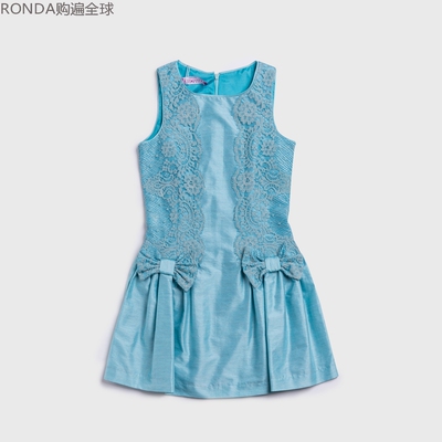 意大利进口公主裙大儿童女童蓝色
