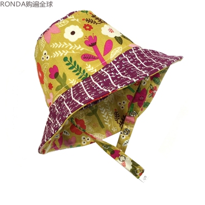 美国可爱风纯棉女宝宝儿童帽子