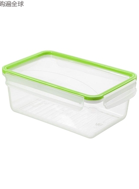 瑞士进口 Rotho 塑料PP长方形食物收纳盒密封保鲜盒带盖餐盒1.5L