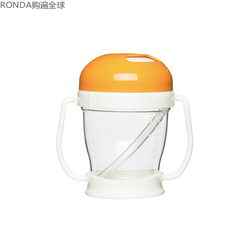 韩国塑料防漏带手柄180ml喝水杯