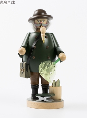 德国手工香薰玩偶钓鱼人桌面摆件