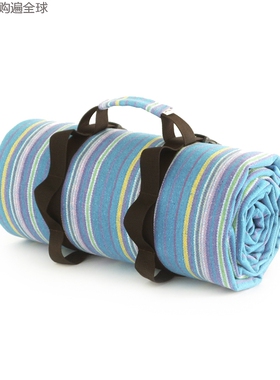 韩国进口NORDIC ISLAND户外室内地垫防潮垫卷筒野餐垫草坪垫蓝色