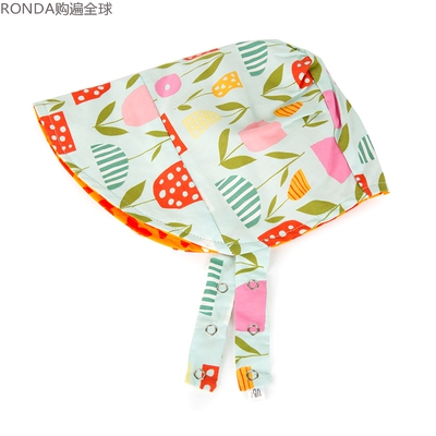 美国进口纯棉女宝宝儿童帽子