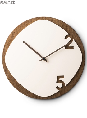 意大利SABRINA FOSSI DESIGN欧式简约木制创意装饰客厅挂钟钟表