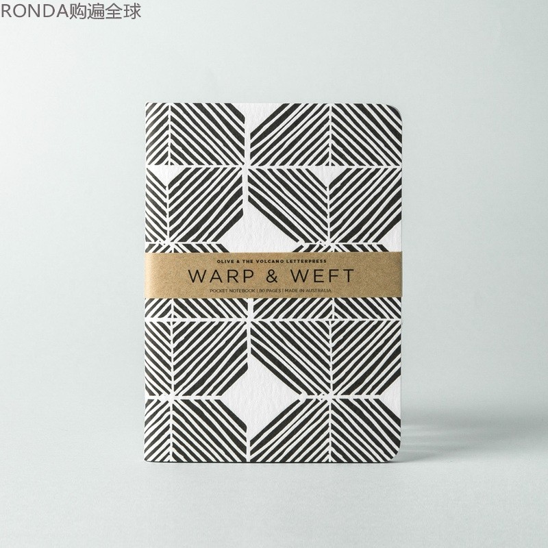 澳洲进口o &v复古凸版印刷创意艺术口袋笔记本小记事本 a6