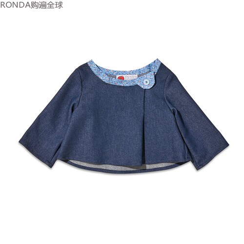 法国进口春秋女童时尚短外套