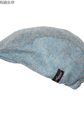 英国 Artimus London羊毛绒平顶帽子时尚儿童宝宝鸭舌帽蓝色1-5岁