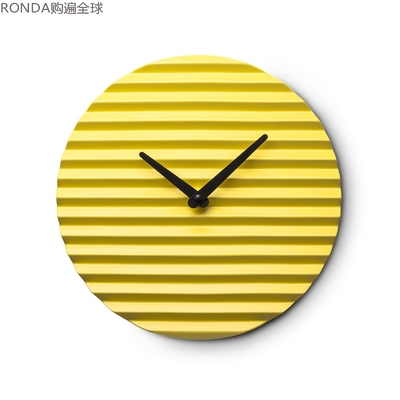 欧式创意风客厅陶瓷挂钟